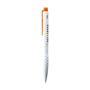 Stylo à encre bleue ou noire avec embout antidérapant, clip et bouton poussoir colorés 2