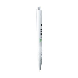 Stylo à encre bleue ou noire avec embout antidérapant, clip et bouton poussoir colorés 3