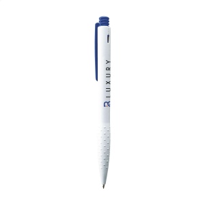 Stylo à encre bleue ou noire avec embout antidérapant, clip et bouton poussoir colorés 6