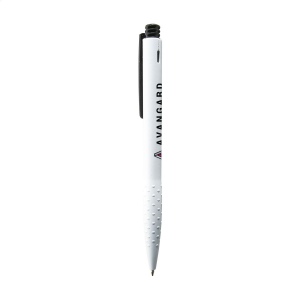 Stylo à encre bleue ou noire avec embout antidérapant, clip et bouton poussoir colorés 8