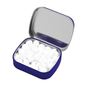 Boîte de bonbons en métal mat remplie avec environ 25 g de pastilles à la menthe 8