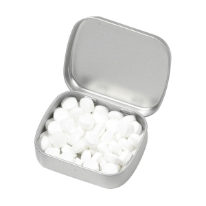 Boîte de bonbons en métal mat remplie avec environ 25 g de pastilles à la menthe 13