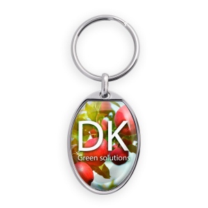 Porte-clés zamac ovale - rukc03 2