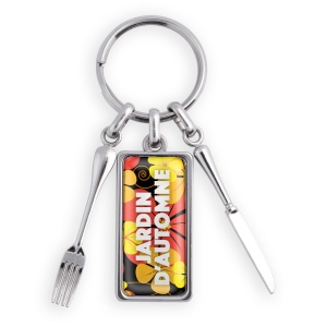 Porte-clés zamac forme restaurant rukc09 2