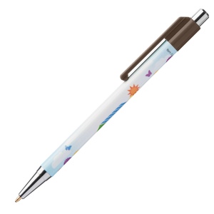 Stylo Astaire chrome avec embout coloré (+SimpliColour) 32
