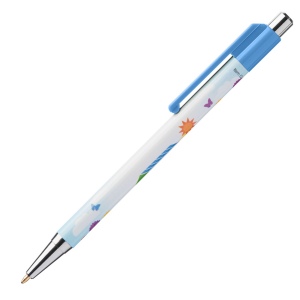 Stylo Astaire chrome avec embout coloré (+SimpliColour) 35