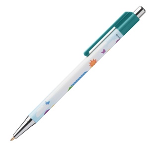 Stylo Astaire chrome avec embout coloré (+SimpliColour) 45