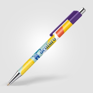 Stylo Astaire chrome avec embout coloré (+SimpliColour) 12
