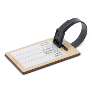 Etiquette de bagage en bambou 3