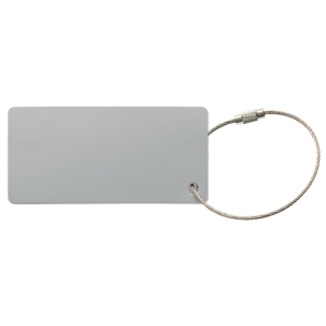 Etiquette à bagage en aluminium. 2
