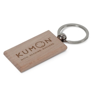 Porte-clés rectangulaire en bois