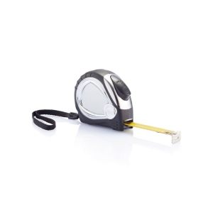 Mètre ruban automatique finition chromée 3