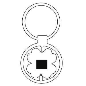 Porte-clés SPINNING CLOVER LEAF 5