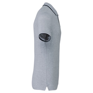 Polo maille piquée manches courtes homme 42