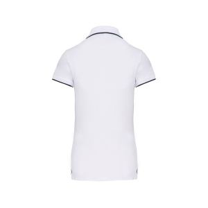 Polo maille piquée manches courtes femme 7