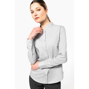 Chemise col mao manches longues femme 21