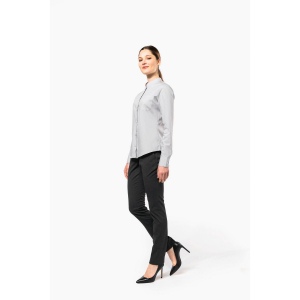 Chemise col mao manches longues femme 23