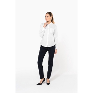 Chemise col mao manches longues femme 38