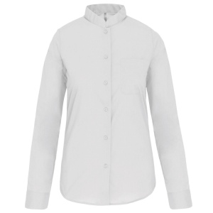 Chemise col mao manches longues femme 2