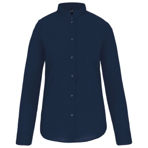 Chemise col mao manches longues femme 5
