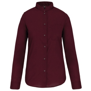 Chemise col mao manches longues femme 3