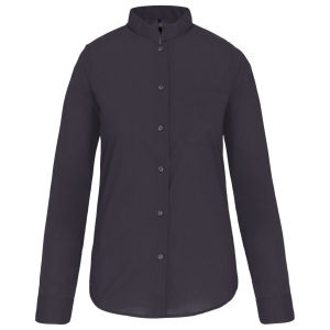 Chemise col mao manches longues femme 7