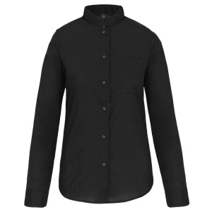 Chemise col mao manches longues femme 4
