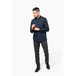 Chemise col mao manches longues 23