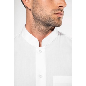 Chemise col mao manches longues 38