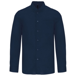 Chemise col mao manches longues 5