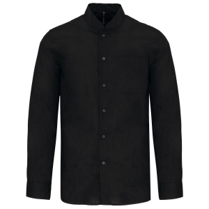 Chemise col mao manches longues 4