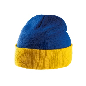 Bonnet bicolore avec revers 8