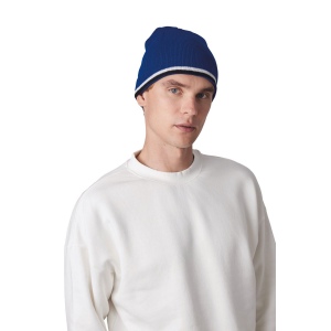 Bonnet bande bicolore contrastée 13