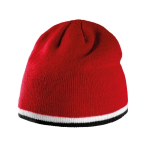 Bonnet bande bicolore contrastée 6