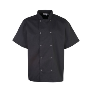 Veste de cuisine manches courtes à boutons pression 2