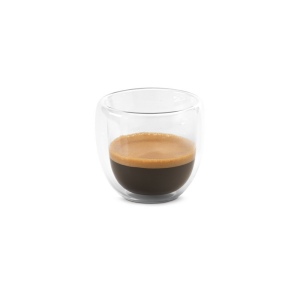 EXPRESSO. Set à café en verre borosilicaté avec 2 verres 2