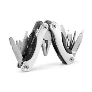 DUNITO. Mini pince multi-fonctions pliable en acier inoxydable et aluminium 8