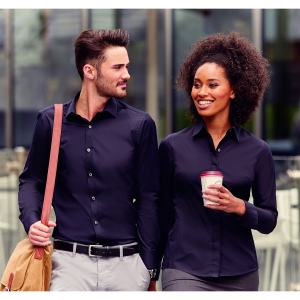 LADIES' LONG SLEEVE FITTED ULTIMATE STRETCH SHIRT
