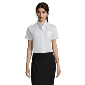 Chemise femme popeline manches courtes - ESCAPE