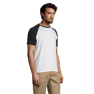 Tee-shirt homme bicolore manches raglan - FUNKY 37