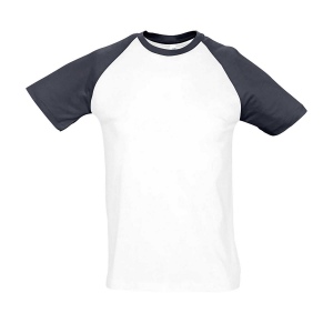 Tee-shirt homme bicolore manches raglan - FUNKY 44