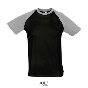 Tee-shirt homme bicolore manches raglan - FUNKY 13