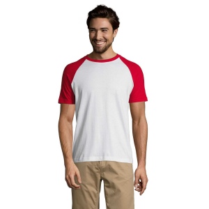 Tee-shirt homme bicolore manches raglan - FUNKY 4