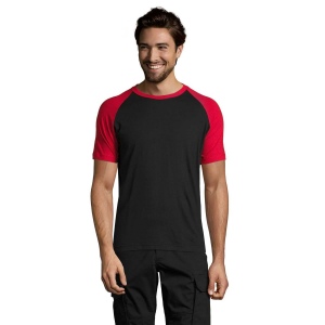 Tee-shirt homme bicolore manches raglan - FUNKY 7