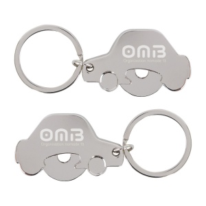 Porte-cles jeton voiture (+Gravure laser métal YA21) 7