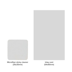 Lingette microfibre adhésive avec traitement anti-bactérien 35x35mm 4