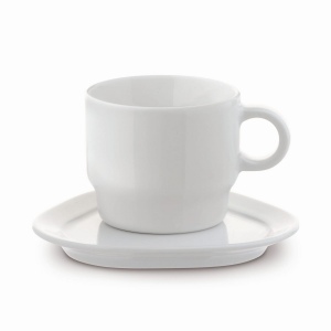 Tasse et soucoupe triangulaire Satellite 180ml 2