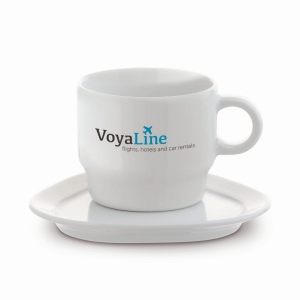 Tasse et soucoupe triangulaire Satellite 180ml
