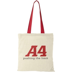 Sac coton Nevada 100 gr/m² avec poignées de couleur 7L 31