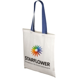 Sac coton Nevada 100 gr/m² avec poignées de couleur 7L 32